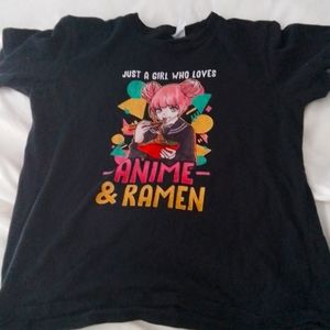 A cute anime short sleeve shirt.